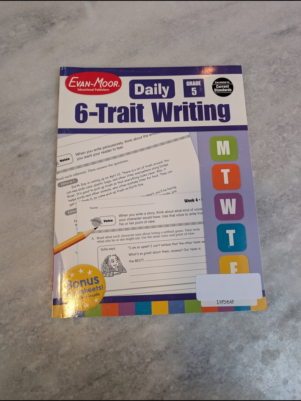 Evan-Moor Daily 6-Trait Writing for Fifth Grade